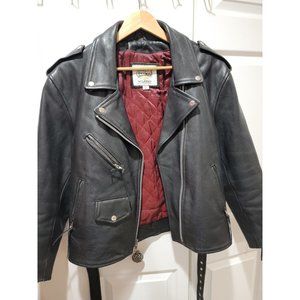 VTG 1970s Wilson's Open Road ,Buckle  Leather Motorcycle Jacket Large Insulated
